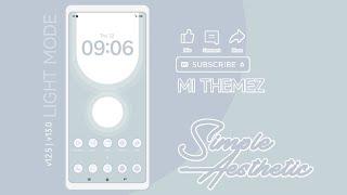 FREE THEME | SIMPLE AESTHETIC MIUI THEME FOR V12 V13