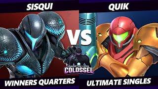 Colossel Winners Quarters - sisqui (Dark Samus) Vs. quiK (Samus) SSBU Ultimate Tournament