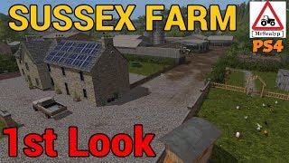 SUSSEX FARM, 1st Look Map Tour, Farming Simulator 17 PS4.