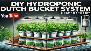 Hydroponics Training - Episode 19 (DIY Hydroponic Dutch Bucket System) Hydroponic Farming Training