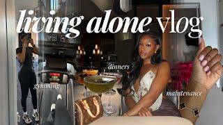 LIVING ALONE VLOG | locking in aka lots of gym + time w/ the girls, shopping + dinner