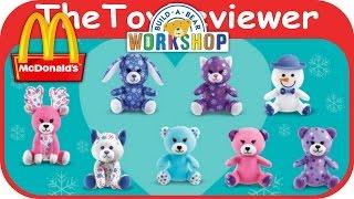 2015 Build-A-Bear Workshop McDonalds Happy Meal Toys COMPLETE 8 Unboxing by the ToyReviewer