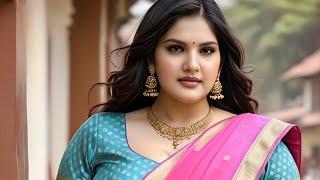 [4K] AI Art Indian Lookbook - Saree Sundari | Plus Size Indian Saree Model Part - 04