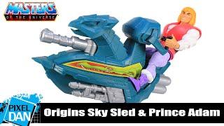 Prince Adam & Sky Sled Review | Masters of the Universe Origins