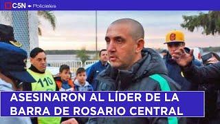 ASESINARON a BALAZOS a PILLÍN BRACAMONTE, LÍDER de la BARRA de ROSARIO CENTRAL