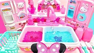 Satisfying with Unboxing Cute Toys Disney Minnie Mouse Real Sink Kitchen Play Set