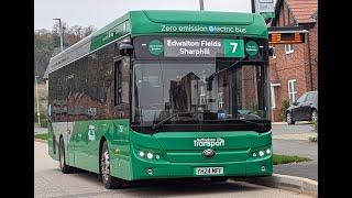 Full ride on Nottingham City Transport 253 on the Bridgford Bus 7 from Victoria Centre to Rose Way