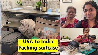 அம்மா USA to India ஊருக்கு போக பொட்டி Packing பண்ணப்போறோம் /கஷ்டமா இருந்துச்சு/Family Traveler VLOG