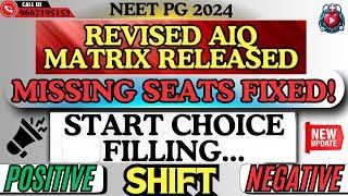 NEET PG 2024: Revised AIQ Matrix Released! Missing Seats Fixed, Start Choice Filling with Confidence