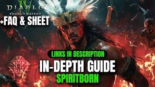 ULTIMATE FAQ GUIDE for the BEST 1-SHOT Spiritborn Build - Diablo 4 Vessel of Hatred