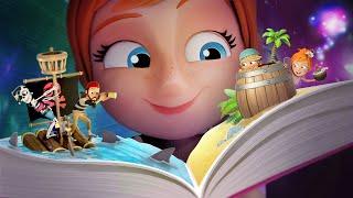 BEDTiME STORiES   Pirate Pool, Finding Niko, Zombie island, and Fairy Glitter Fun with Adley & Dad