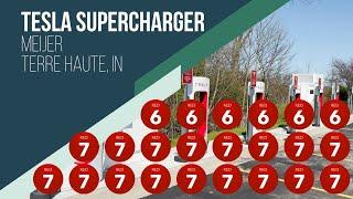 Tesla V3/V2 Supercharger | Meijer | Terre Haute, Indiana | Charging Site Review