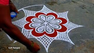 Chithirai madham Rangoli / easy method kolam / Friday muggulu