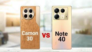 Tecno Camon 30 vs Infinix Note 40