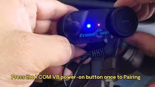 Motorcycle helmet bluetooth FreedConn TCOM VB Clear Bluetooth pairing history