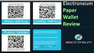 Electroneum: My Paper Wallet Review