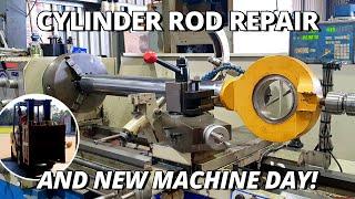 Repair CAT 988 Loader Rod & New Machine Day | Machining & Welding