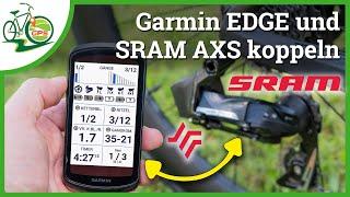 SRAM AXS Schaltung mit Garmin EDGE koppeln  Daten anzeigen, speichern & auswerten 