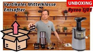 Entsafter Test - Unboxing Byzoo SJ01 vertikaler Entsafter, Slowjuicer