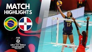 BRAZIL  DOMINICAN REPUBLIC [4K]  | Highlights | Girls' U17 World Championship 2024