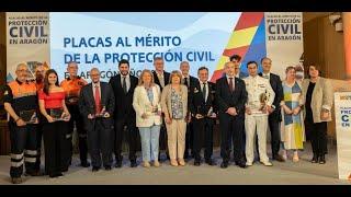 El Gobierno de Aragón ha entregado las Placas al Mérito de Protección Civil