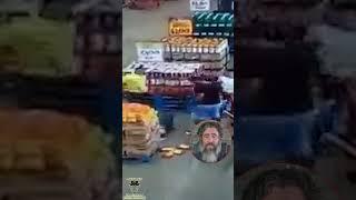 Man With History Snaps And Throws A Shopping Cart