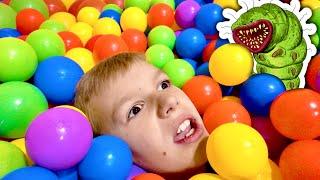 I Built A Secret Ball Pit Inside The House!