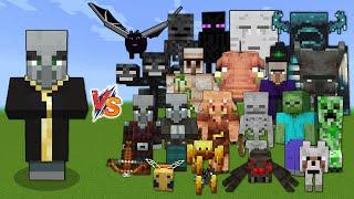 Evoker vs Every mob in Minecraft (Java  Edition) - Minecraft 1.19 Evoker vs All Mobs