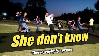 She Don't Know : Millind Gaba | Dance Cover | Prince Dance Zone Present