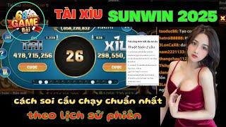 Tài Xỉu Sunwin 2025 |  Mẹo Soi Cầu Tài Xỉu Sunwin Theo Lịch Sử Phiên 2025 - Tài Xỉu Online Sunwin