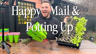 Happy Mail!! And Potting Up Seedlings || Visit Our Garden