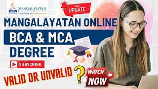 Mangalayatan University Online Courses | MU Online BCA | MU Online MCA Full Details #muonline