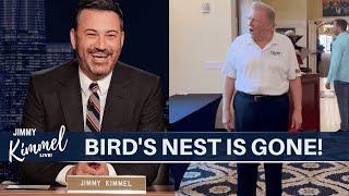 Hilarious! Jimmy Kimmel Breaks Down Trump’s “Bird’s Nest” Hair Makeover | Trumo new Hairstyle