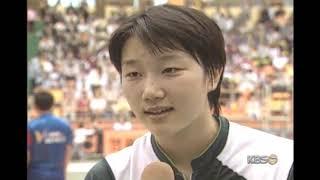 한유미 2년차 승리 보증수표 시절('01.5.6 현대건설 vs 도로공사)