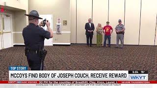 McCoys talk to WKYT after receiving reward money for finding Joseph Couch’s body