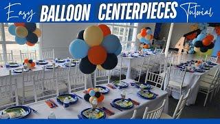 Easy Balloon Centerpieces #ballooncenterpiece #shorts #balloontutorial #blueytheme #bluey