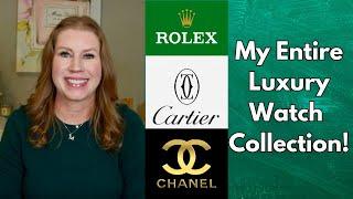 MY LUXURY WATCH COLLECTION! ROLEX, CARTIER, CHANEL, TAG HEUER AND MORE!