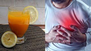 Turmeric drink. With honey and lemon, it is effective in preventing heart attacks and strokes.