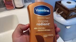 Vaseline Intensive Care Body Lotion Cocoa Radiant 4 ct for Dry Skin Review