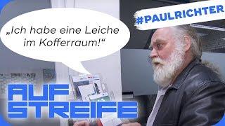 "Ich hab eine Leiche im Kofferraum!" - Schock bei der Polizei |#PaulRichterTag | Auf Streife | SAT.1