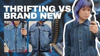 do you prefer thrifting or buying brand-new clothes?