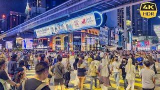 Asia's Times Square Walking: The Most Crowded Area in Kuala Lumpur: Bukit Bintang [4K HDR 60fps]