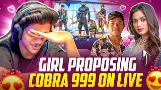  GIRL PROPOSING  PRANK ON COBRA 999  | HE ROSTED  HER  | FREE FIRE IN TELUGU  #dfg #freefire