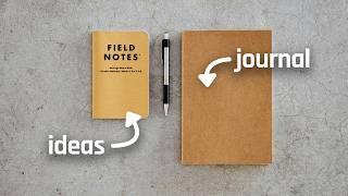 A notebook system to capture ideas (and document life)