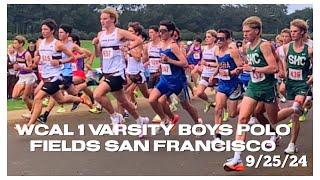 WCAL 1 Boys Varsity @ Polo Fields Cross Country Course.