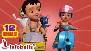 Chittiya Vahanagalu Baruttive - Vehicle Toys | Kannada Rhymes & Kids Songs | Infobells