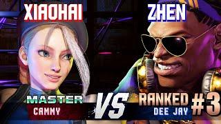 SF6 ▰ XIAOHAI (Cammy) vs ZHEN (#3 Ranked Dee Jay) ▰ High Level Gameplay