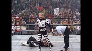 DDP disguised as La Parka gets the Drop on Macho Man Randy Savage! 1997 (WCW)