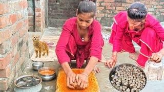 आज सुबह मैंने बनाई दोस्तों अरबी की सब्जी और साथ में गरमा गरम फुल्की Laxmi Official Cooking