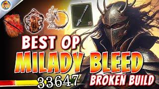 This BEST Milady Bleed Build is BUSTED & OP - Elden Ring DLC Build Guide